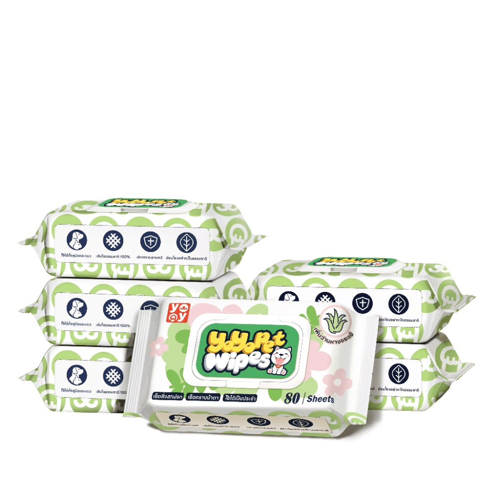 ทิชชู่เปียกสำหรับสัตว์เลี้ยง YOYO PET ( แพ็ค 6) รุ่น PET0017